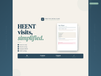 Website interface for a virtual clinic with text and navigation elements.