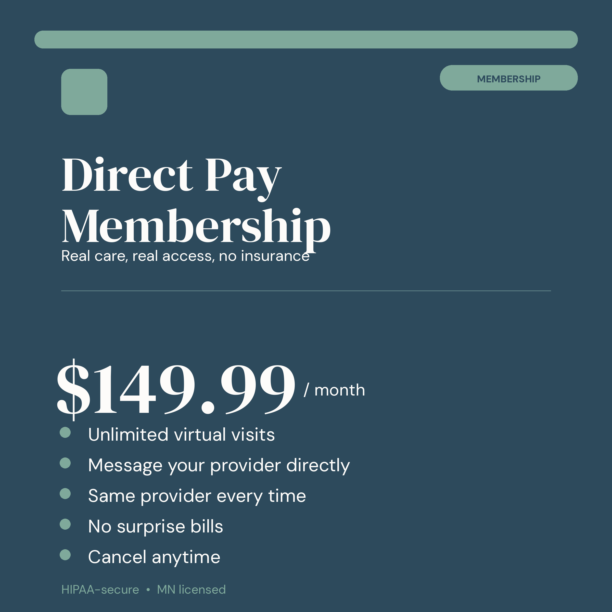 blue picture describing membership pricing 
